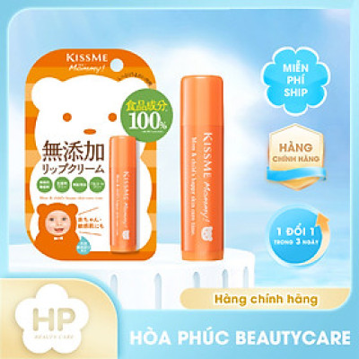 Kem Dưỡng Môi Kissme Mommy Chống Nứt Nẻ Dành Cho Bé Từ 06 Tháng Tuổi Và Da Nhạy Cảm Lip Cream (2.5G)