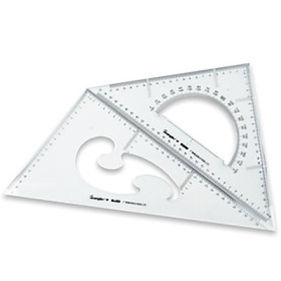 Bộ 2 thước eke 33cm to đại 2 trong 1 CB5635