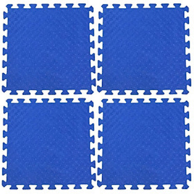 Bộ 4 tấm Thảm xốp lót nền nhà ECOBABY, thảm xốp chống va đập, không thấm nước đạt tiêu chuẩn Mỹ và Châu Âu - kích thước 1 tấm 50x50cm, độ dày 1cm - màu xanh dương