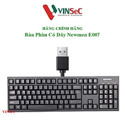 Bàn phím văn phòng có dây Newmen E007-Hàng chính hãng