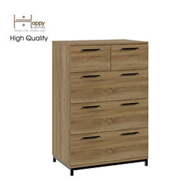 [Happy Home Furniture] LOUIS , Tủ lưu trữ 5 ngăn kéo - chân sắt , 68cm x 45cm x 102cm ( DxRxC), THK_062