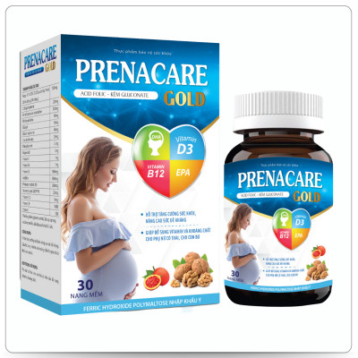 [TPBVSK] PRENACARE GOLD – Viên bổ bầu cho PNCT&CCB (H/30 viên) - hộp xanh