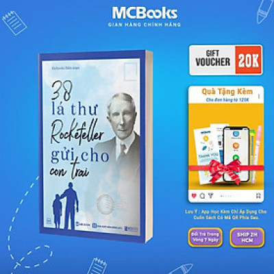Sách - 38 Lá Thư Rockefeller Gửi Cho Con Trai - MCBooks
