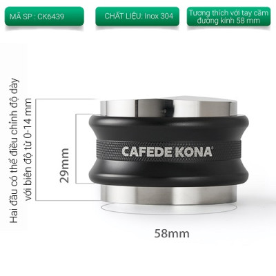 Dụng cụ OCD tamper 2 đầu cà phê pha máy espresso CAFE DE KONA