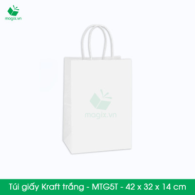 MTG5 MTG5T - COMBO 100 TÚI GIẤY KRAFT - 42x32x14 cm