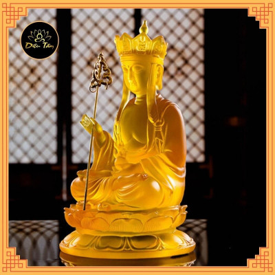 Tượng phật địa tạng vương bồ tát tượng địa tạng lưu ly cao 21cm đồ thờ cúng phong thủy - shop Diệu Tâm