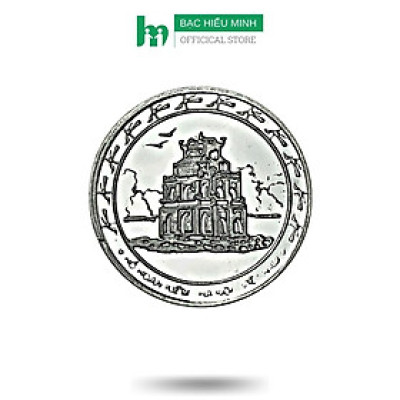 Đồng Xu Đánh Gió Bạc Ta S999 Hình T.háp R.ùa H.ồ G.ươm Loại To BẠC HIỂU MINH XDG6S