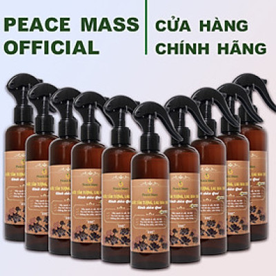 LBT3 Combo 10 nước tắm tượng, lau bàn thờ Tinh dầu Quế 250ml Gốc Thực Vật Peace Mass