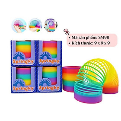 RAINBOW SPRING - SM98 Lò xo cầu vồng phiên bản nâng cấp (KT 9x9x9cm)