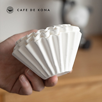 Giấy lọc hình tròn cho phễu Kalita 155 185 CAFE DE KONA