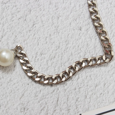 Belt váy xích thắt lưng chuỗi titan nhiều lớp mix ngọc trai ấn tượng cá tính