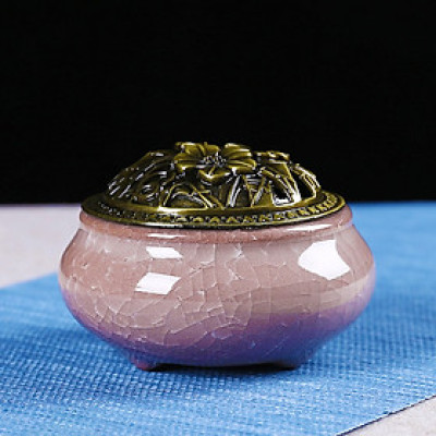 Lư xông đốt trầm hương, chất liệu gốm Sứ, nhiều màu sắc đa dạng