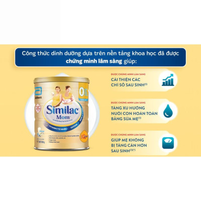 Sữa Bột Similac Mom Hương Vani (900g)