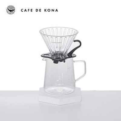 Bộ combo pha cà phê V60 02 màu đen đẳng cấp CAFE DE KONA