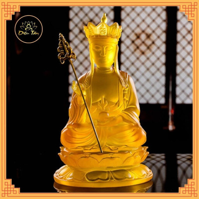 Tượng phật địa tạng vương bồ tát tượng địa tạng lưu ly cao 21cm đồ thờ cúng phong thủy - shop Diệu Tâm