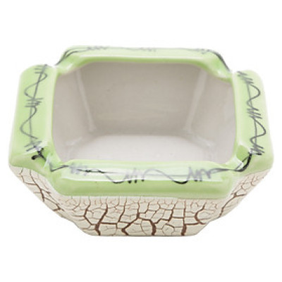 Gạt Tàn Rạn Vuông Gốm Sứ Bát Tràng A273