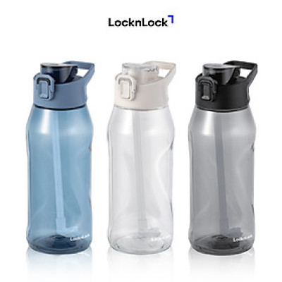 Bình nước nhựa thể thao LocknLock Active One-touch sport bottle ABF926 dung tích 1.05L có ống hút - 3 màu