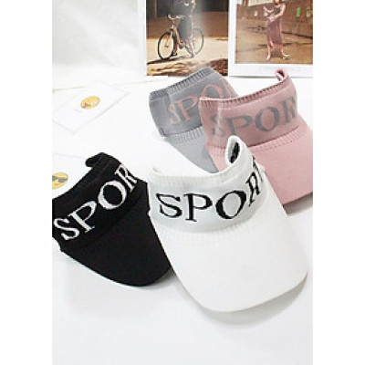 Mũ lưỡi trai nửa đầu thêu chữ thời trang