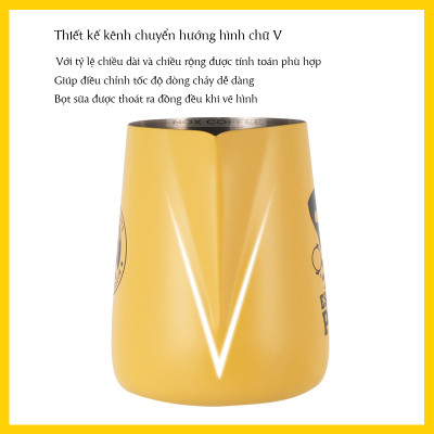 Ca đánh sữa mũi nhọn dung tích 450ml