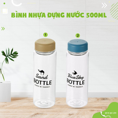 Bình nước Echo Cloudy | Blue Sky Bottle 500ml - Hàng Nội Địa Nhật Bản