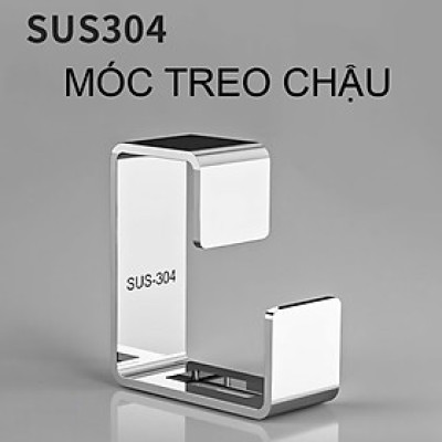 Móc Treo Chậu Inox 304 Gắn Tường Nhà Tắm, Treo Thau, Chậu Giặt, Móc Treo Đồ Đa Năng, Không Khoan Đục. Takyhome 2019