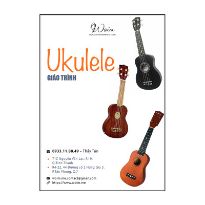  Đàn Ukulele Soprano Woim 35A15 tặng kèm capo nâng tông
