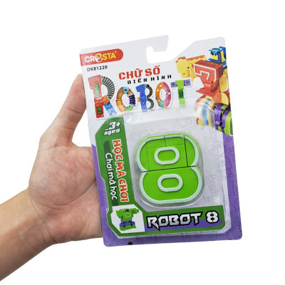 Đồ Chơi Lắp Ráp Biến Hình Robot Chữ Số 8 - Cresta DK81220