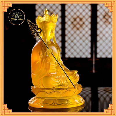 Tượng phật địa tạng vương bồ tát tượng địa tạng lưu ly cao 21cm đồ thờ cúng phong thủy - shop Diệu Tâm