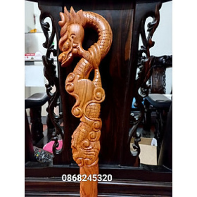 Gậy batoong dành cho người già bằng gỗ hương đá kt 13,5×4×9,1cm 
