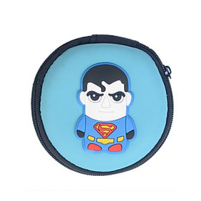 Hộp Đựng Tai Nghe Họa Tiết Superman (Xanh) - Hàng Chính Hãng