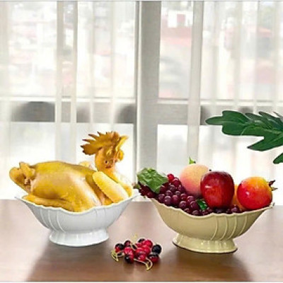 Đĩa thuyền đựng gà ,  đựng hoa quả thắp hương thiết kế sang trọng , tinh sảo 