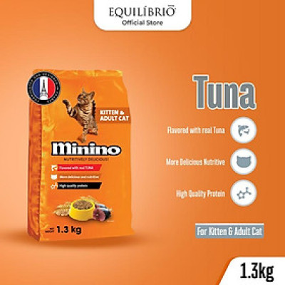 Thức ăn cho mèo Minino Tuna 1.3kg ( vị cá ngừ)