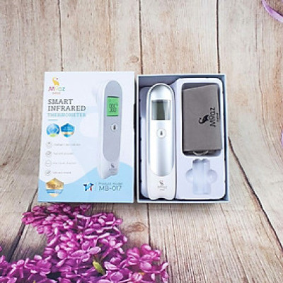 Nhiệt kế hồng ngoại thông minh Moaz MB-017 có chế độ đo trẻ em, cảnh báo sốt