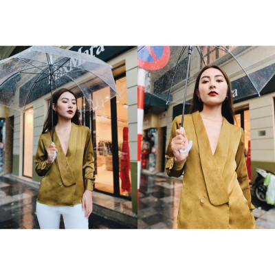 Áo cổ V nữ kiểu 2NDDATE TOP019M