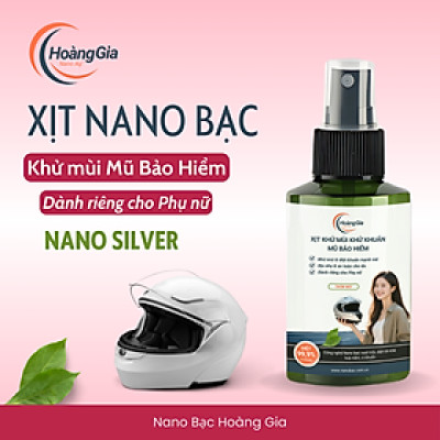 Xịt Khử Mùi Mũ Bảo Hiểm Nano Bạc Hoàng Gia Diệt Khuẩn Khử Mùi, Bảo Vệ Da Đầu & Tóc - 100ml