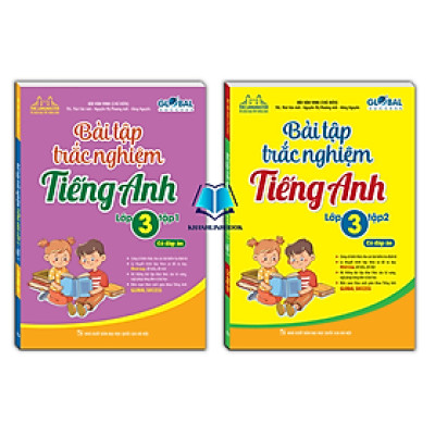 Sách - Combo GLOBAL SUCCESS Bài tập trắc nghiệm tiếng anh lớp 3 tập 1 + 2