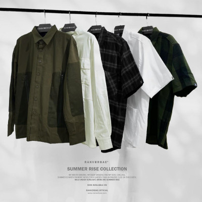 Áo Sơmi RANV RBAE STAND COLLAR Trắng