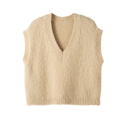 Áo Gile Len Cổ V Trơn Thời Trang Ulzzang