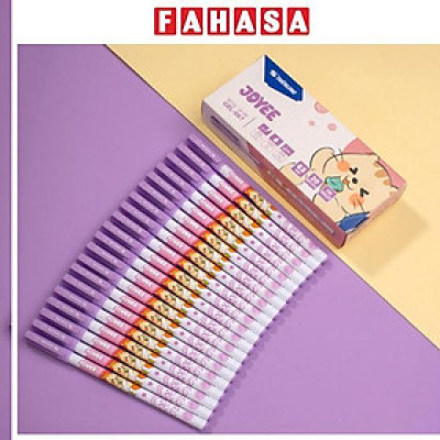 Hộp 20 Bút Gel Joyee - Thiên Long GEL-067 - Mực Khô Siêu Nhanh - Mực Tím