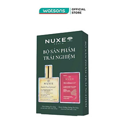 Combo Nuxe Trải Nghiệm (Dầu Dưỡng Đa Năng 2ml x 3pcs + Kem Dưỡng 2ml x 3pcs)