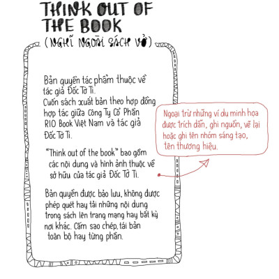Think Out Of The Book - Nghĩ Ngoài Sách Vở