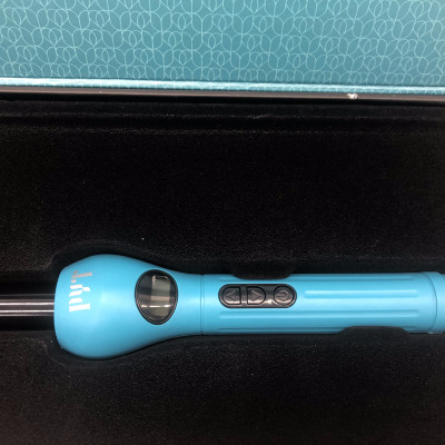 Máy Uốn Tóc Kỹ Thuật Số PYT Digital Curling Wand 19mm - Công Nghệ Nhiệt Hồng Ngoại Xa - Màu Xanh - Kèm Găng Tay Chịu Nhiệt