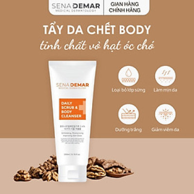Muối tắm tẩy tế bào chết body SENADEMAR 200ml trắng da,sáng mịn hạn 2027