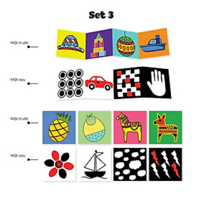 Bộ Thẻ Ziczac và Flashcards Kích Thích Thị Giác Cho Trẻ Sơ Sinh - Lalala Baby