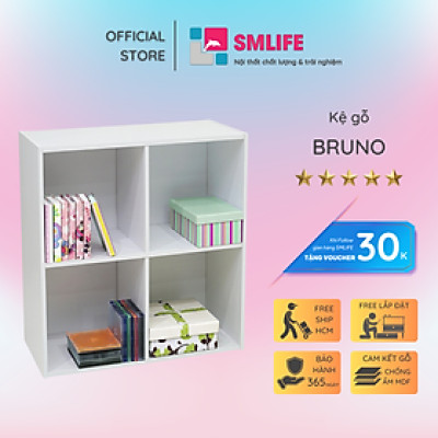 Giá sách gia đình thiết kế ấn tượng SMLIFE Bruno