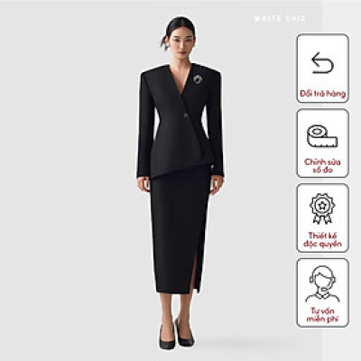 Áo vest nữ dáng ôm tôn dáng KELSEY thiết kế cao cấp WHITE CHIC