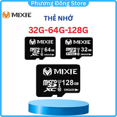 Thẻ Nhớ Mirco SD Mixie 64Gb - Thẻ Nhớ Mixie 32Gb Class 10 Chuyên Ghi Hình Cho Camera, Máy Ảnh và Điện Thoại - Hàng Chính Hãng