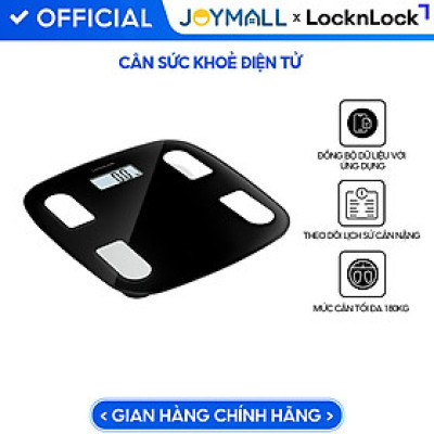 Cân Sức Khỏe Điện Tử LocknLock Body Fat Scale ENC541BLK, Hàng Chính Hãng - JoyMall