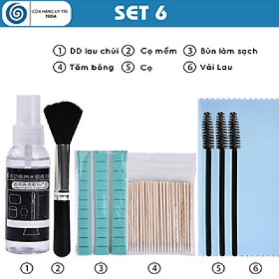 Bộ vệ sinh làm sạch cho Bàn Phím Macbook / Laptop / Airpods / Màn hình, Lỗ Loa, Cổng Sạc iPad / iPhone / Samsung / Smartphone - Hàng Chính Hãng