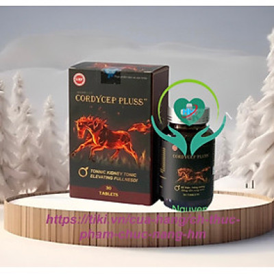 ￼Bổ Thận CORDYCEP PLUSS - Hộp 30 viên - Dùng được cho cả nam và nữ , cải thiện chức năng sinh lí, bồi bổ cơ thể, Lisse